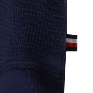Image number 4 for Tommy Hilfiger Waffle T Shirt Navy