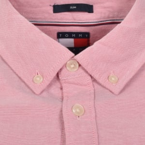 Image number 4 for Tommy Jeans Regular Fit Oxford Shirt Pink