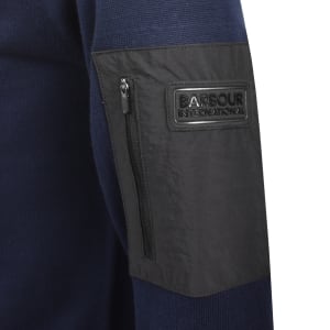 Image number 4 for Barbour International Blades Knit Jumper Navy