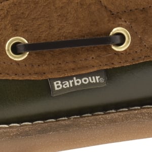 Image number 4 for Barbour Deck Boat Shoe Olive Green