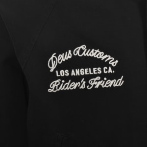 Image number 4 for Deus Ex Machina Stadium Bomber Jacket Black