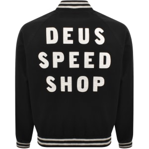 Image number 5 for Deus Ex Machina Stadium Bomber Jacket Black