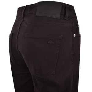 Image number 4 for Lacoste Straight Fit Jeans Brown