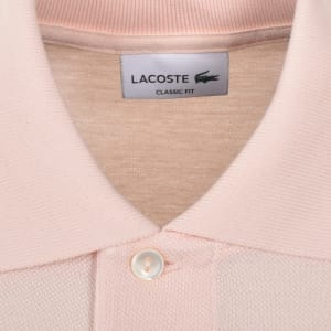 Image number 4 for Lacoste Short Sleeved Polo T Shirt Pink