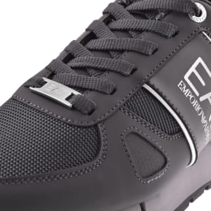 Image number 4 for EA7 Emporio Armani Logo Trainers Grey