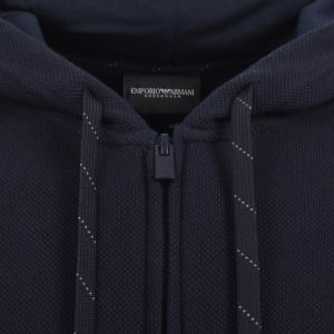 Image number 4 for Emporio Armani Loungewear Hoodie Navy