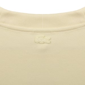 Image number 4 for Lacoste Pique Badge Sweatshirt Pale Yellow