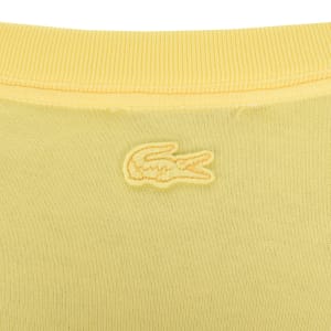 Image number 4 for Lacoste Badge T Shirt Yellow