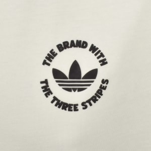 Image number 4 for adidas Originals Camel Treffy T Shirt Cream