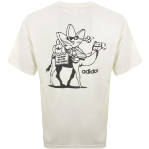 Image number 5 for adidas Originals Camel Treffy T Shirt Cream