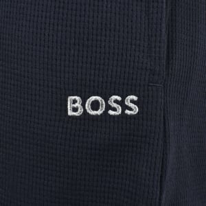 Image number 4 for BOSS Mix And Match Waffle Short Set Navy