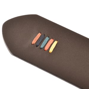 Image number 4 for Paul Smith Stitch Leather Belt Brown