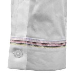 Image number 4 for Paul Smith Embroidered Cuff Shirt White