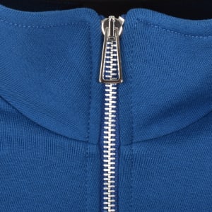 Image number 4 for Paul Smith Half Zip Zebra Sweatshirt Blue