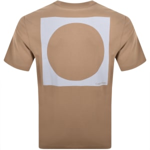 Image number 5 for Calvin Klein Jeans Graphic T Shirt Brown