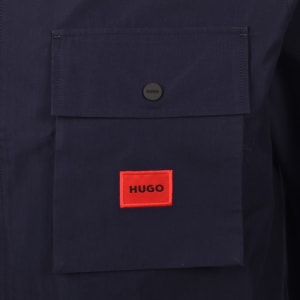 Image number 4 for HUGO Emmond Overshirt Navy