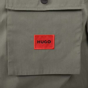 Image number 4 for HUGO Emmond Overshirt Jacket Khaki