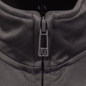 Image number 4 for Armani Exchange Full Zip Sweatshirt Grey