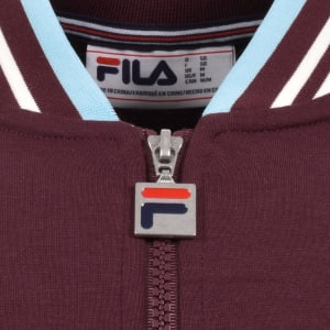 Image number 4 for Fila Settanta Zip Track Top Fig Purple