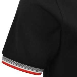 Image number 5 for Fila Zev Cuff Detail Polo T Shirt Black