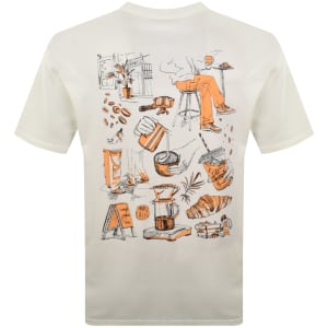 Image number 5 for Nike Cafe Swoosh T Shirt Cream