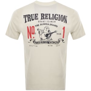 Image number 5 for True Religion Number One T Shirt Off White