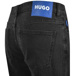 Image number 4 for HUGO Blue Brody Tapered Jeans Black