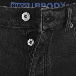 Image number 5 for HUGO Blue Brody Tapered Jeans Black