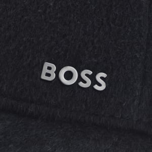 Image number 4 for BOSS Zed Wool Silk Blend Baseball Cap Navy