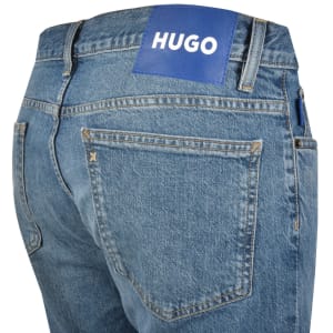Image number 4 for HUGO Blue Slim Fit Ash Mid Wash Jeans
