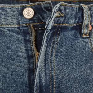 Image number 5 for Paul Smith Relaxed Tapered Jeans Mid Blue