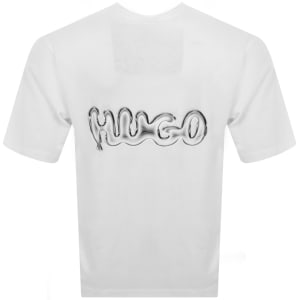 Image number 5 for HUGO Blue Nyrotee T Shirt White