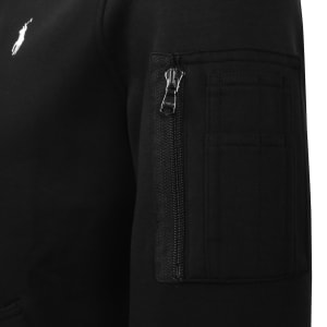 Image number 4 for Ralph Lauren Full Zip Bomber Sweatshirt Black
