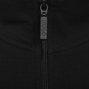 Image number 4 for HUGO Austin Waffle Sweatshirt Black