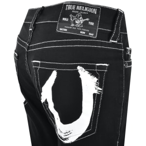 Image number 4 for True Religion Rocco Painted Jeans Black