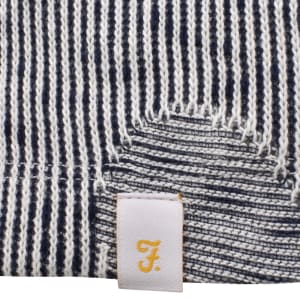 Image number 4 for Farah Stoker Jacquard Shirt Navy