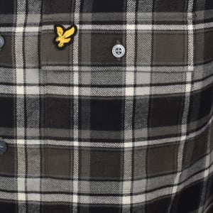 Image number 4 for Lyle And Scott Brushed Check Shirt Black