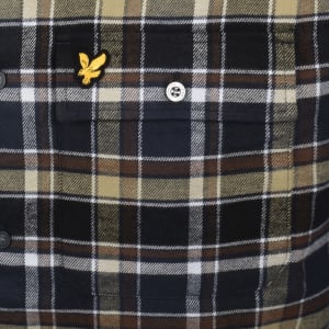 Image number 4 for Lyle And Scott Brushed Check Shirt Navy