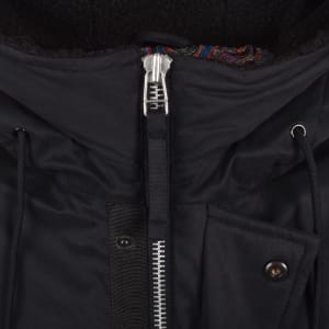 Image number 5 for Pretty Green Portland Parka Jacket Black