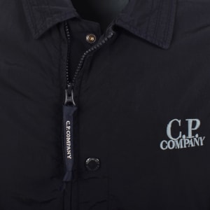 Image number 4 for CP Company Zipped Lens Overshirt Eclipse Navy