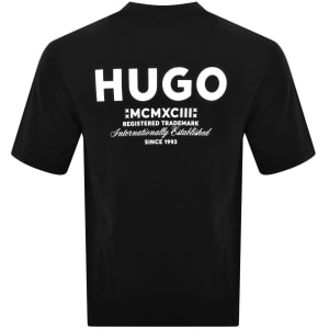 Image number 5 for HUGO Blue Nalono T Shirt Black