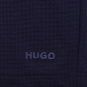 Image number 4 for HUGO Austin Waffle Shorts Navy