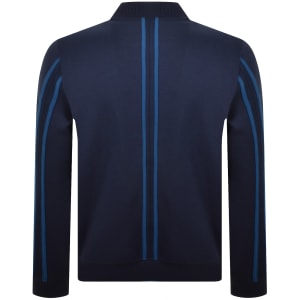 Image number 5 for Paul Smith Bomber Sweatshirt Navy