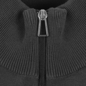 Image number 4 for Paul Smith Half Zip Knit Jumper Grey