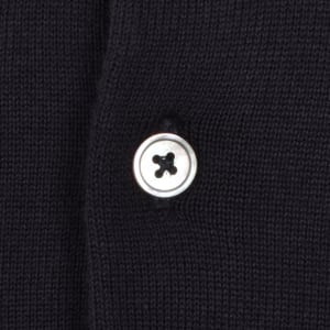 Image number 4 for Paul Smith Knit Polo Sweater Navy