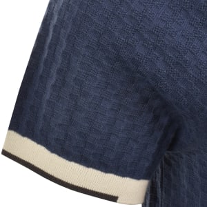 Image number 5 for Paul Smith Short Sleeved Sweater Polo Blue