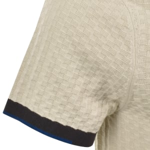 Image number 5 for Paul Smith Short Sleeved Sweater Polo Beige