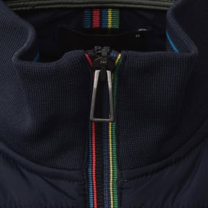 Image number 4 for Paul Smith Mix Media Jacket Navy