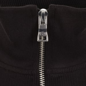 Image number 4 for Lacoste Quarter Zip Knit Sweatshirt Brown