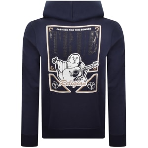 Image number 4 for True Religion Buddha Full Zip Hoodie Blue